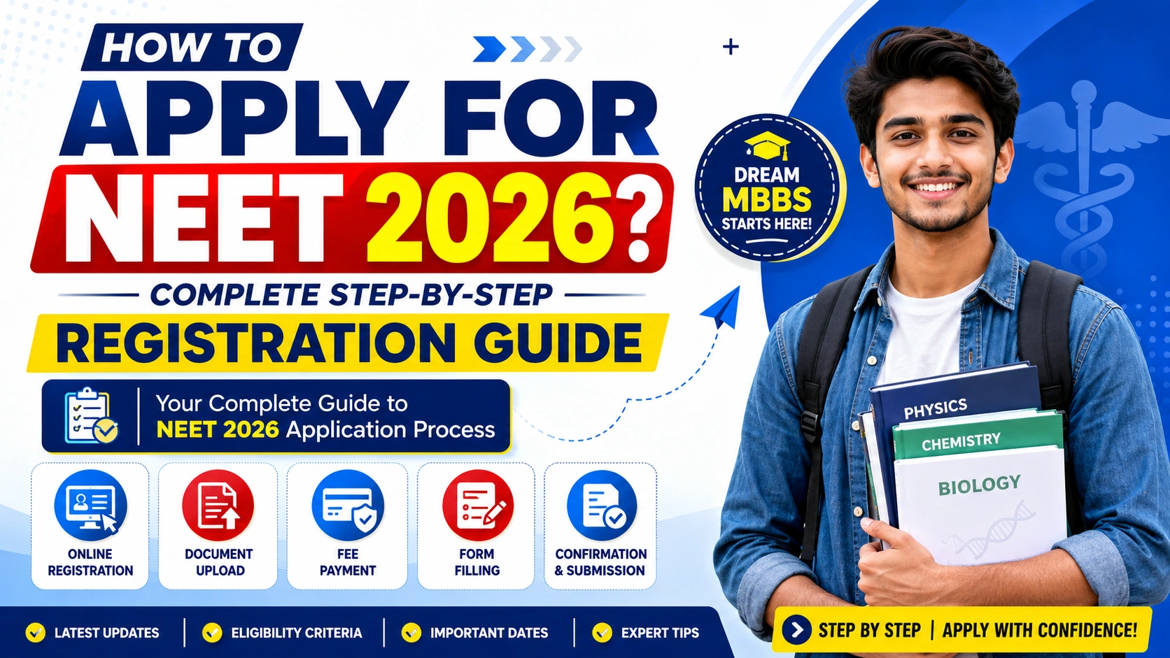 A way to apply for NEET 2026? complete Step-via-Step Registration manual